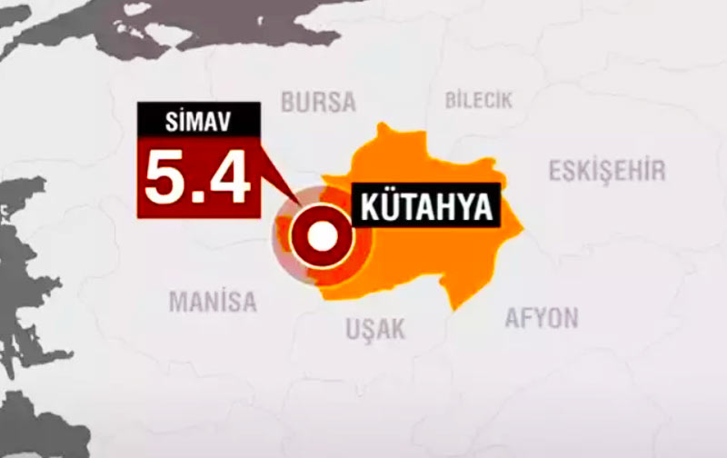 Kütahya'daki 5,4'lük depremin ardından meydana gelen artçılar ve sonrasında yaşananlar